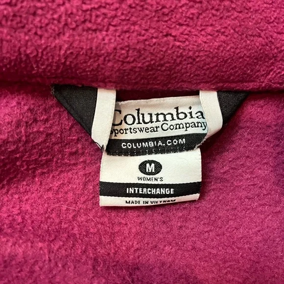 Columbia 3 in 1 Jacket Womens M Interchange Dual Layer Hooded Fleece Lined Coat - Picture 15 of 16